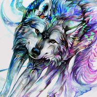 Aurora Wolf - Premium Holographic Poster - Thumbnail 3