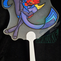 Manual hand fan - Furry / Anthro - Joshua The Tan Rabbit - Thumbnail 1