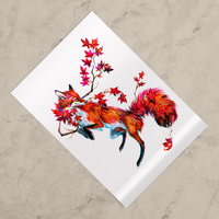 Japanese Maple Fox - Premium Holographic Poster - Thumbnail 2