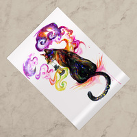 Lantern Cat - Premium Holographic Poster - Thumbnail 2