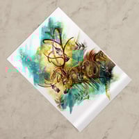 Lantern Stag Spirit - Premium Holographic Poster - Thumbnail 2