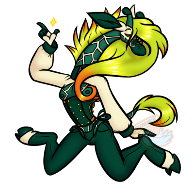 Manual hand fan - furry / anthro - lewis the reticulated giraffe