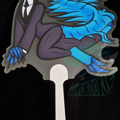 Manual hand fan - furry / anthro - heath the giant anteater