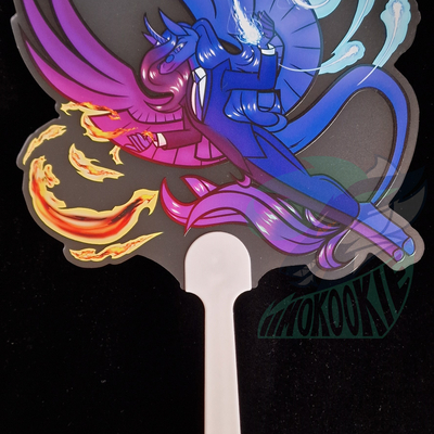 Manual hand fan - furry / anthro - adawaya the alicorn