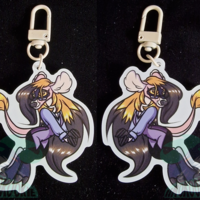 Glow in the dark Keychain - William The Danish Jersey Cow - Thumbnail 1