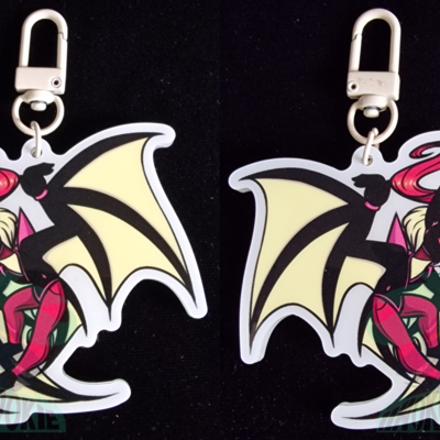 Glow in the dark keychain - fashionista the flying fox bat