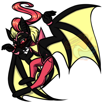 Glow in the dark keychain - fashionista the flying fox bat - Thumbnail 2