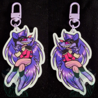 Glow in the dark Keychain - Alistair The European Hedgehog - Thumbnail 1