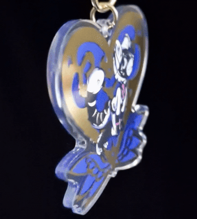 Hot Gold Stamped Keychain - Shuji The Sumatran Tiger