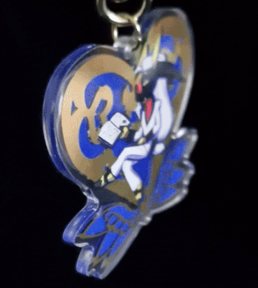 Hot Gold Stamped Keychain - Shaun The Hybrid Ibex Goat