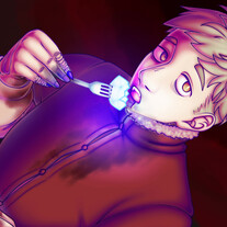 Dungeon Meshi - Eating Him A4 Print