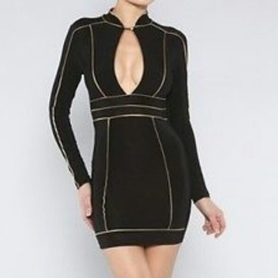 Gold lines bodycon