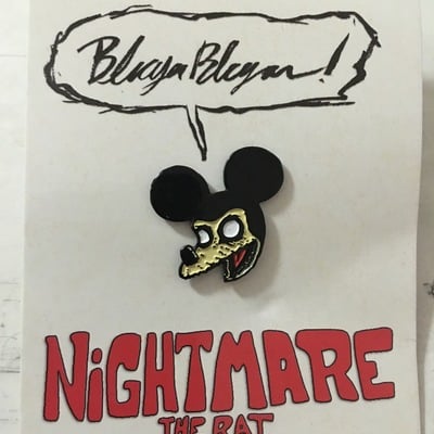 Nightmare the rat - 1" pin