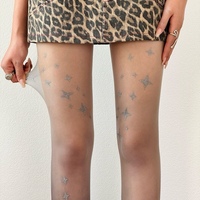 Y2k glitter star gradient tights - Thumbnail 3