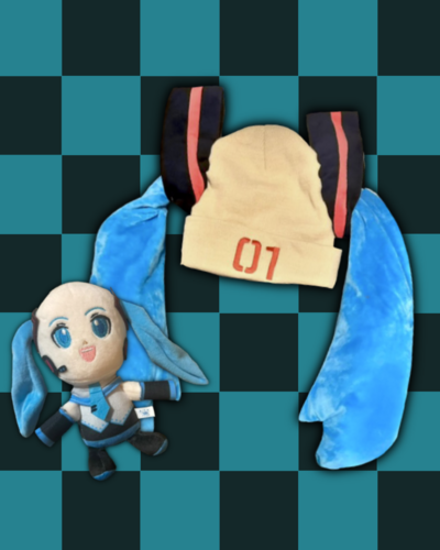 Bald Miku + Bald Miku beanie 