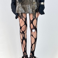 Edgy y2k ripped tights - Thumbnail 1