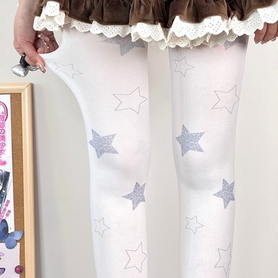 Magic stars girl velvet tights