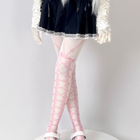 Sweet cute girl anime pink suspender tights - Thumbnail 1