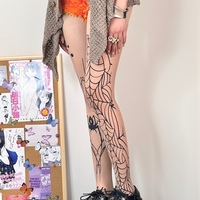 Alternative spider web punk tights - Thumbnail 3