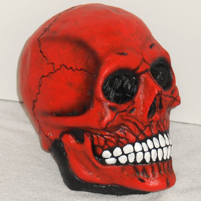 Mister skulch orange -- full head latex halloween mask -- factory edition