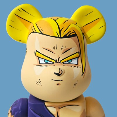 Custom bearbrick 400% by dhani barragan "gohan" 