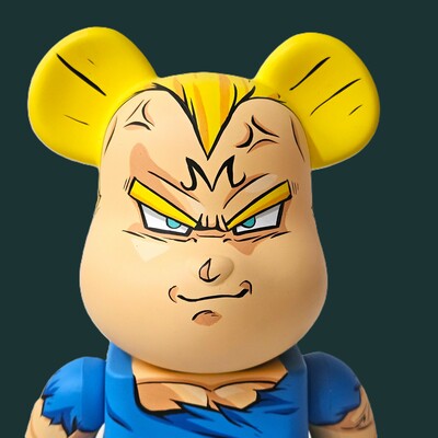 Custom bearbrick 400% by dhani barragan "majin vegeta"  - Thumbnail 4