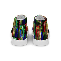 Glass Forest Womens high top canvas shoes - Thumbnail 12