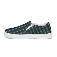 Vintage Bloom Womens slip-on canvas shoes - Thumbnail 3