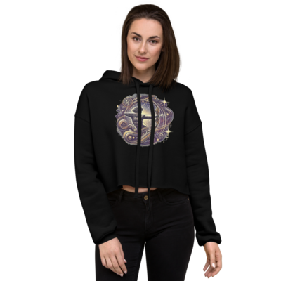 Sagittarius Zodiac series Crop Hoodie