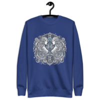 Gemini Zodiac series Unisex Premium Sweatshirt - Thumbnail 4