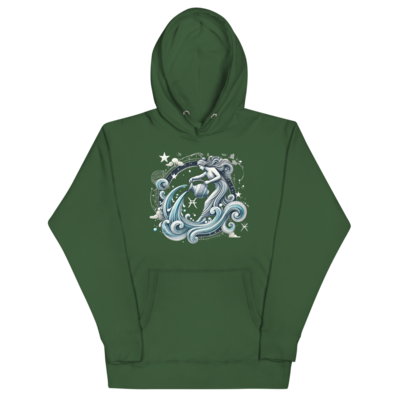 Aquarius zodiac series unisex hoodie