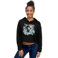 Aquarius Zodiac series Crop Hoodie - Thumbnail 1