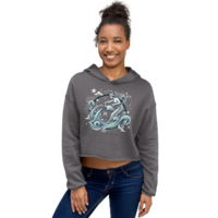 Aquarius Zodiac series Crop Hoodie - Thumbnail 5