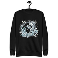Aquarius Zodiac series Unisex Premium Sweatshirt - Thumbnail 1