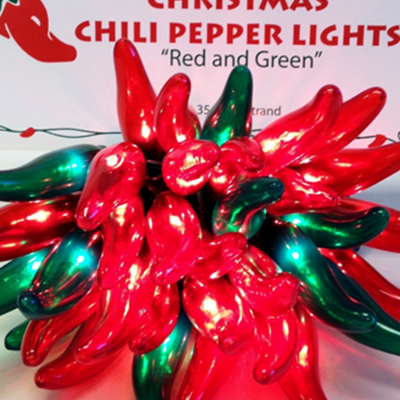 Christmas holiday- led chili pepper string lights - 50 peppers per string - - 13.5 ft - free ship