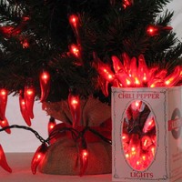 Christmas Holiday- LED Chili Pepper string lights - 50 Peppers per string - - 13.5 ft - free ship - Thumbnail 6