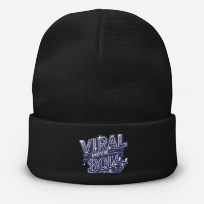 Viral movie bow neon embroidered beanie