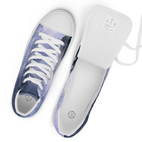 Lightning Storm Mens high top canvas shoes - Thumbnail 5