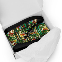 Stained Glass Womens high top canvas shoes - Thumbnail 9