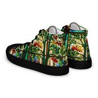 Stained Glass Womens high top canvas shoes - Thumbnail 12