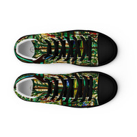 Stained Glass Womens high top canvas shoes - Thumbnail 14
