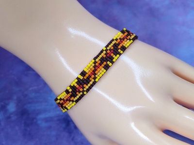 Pixel Bracelet - Fall Leaves