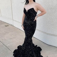 Sweetheart Neck Sqeuins mermaid Prom Dresses, PD230134 - Thumbnail 2