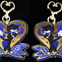 Hot Gold Stamped Keychain - Javier The Poodle Dog - Thumbnail 1