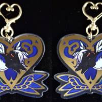 Hot Gold Stamped Keychain - Akihiko The Somali Cat - Thumbnail 1