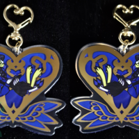 Hot Gold Stamped Keychain - Cash Money The Secretary Bird - Thumbnail 1