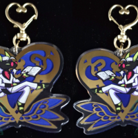 Hot Gold Stamped Keychain - Shaun The Hybrid Ibex Goat - Thumbnail 1