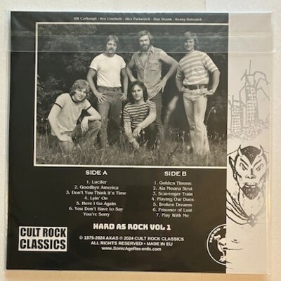 Axas - broken dreams (limited edition import orange/yellow swirl lp - rare 70s hard rock/metal)