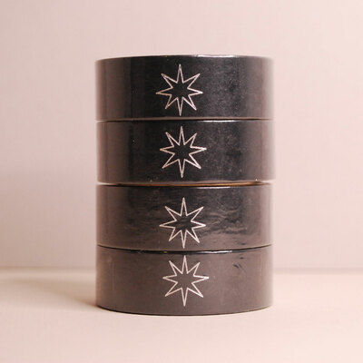Gray Stars Washi Tape