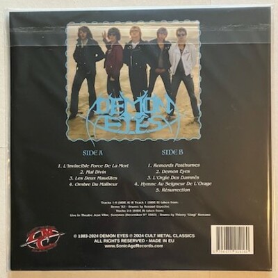 Demon eyes -posthumous remorse (new import lp of rarities from french metal band - cult metal classics)